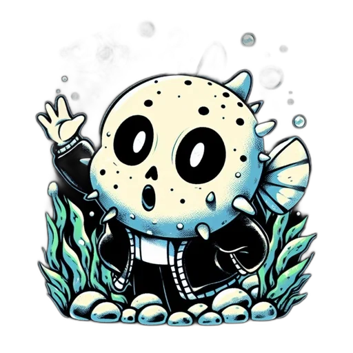 creature, mask, robot, pixel art transparent PNG cut-out