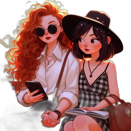 dress, hat, cartoon, concept art transparent PNG cut-out