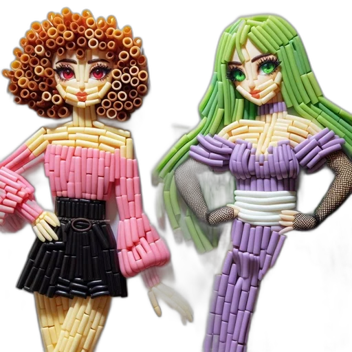 3d render, concept art, vaporwave, anime transparent PNG cut-out