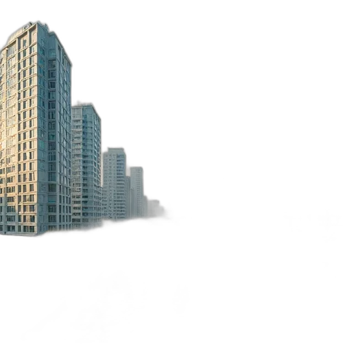 building, 3d render, concept art, photorealistic transparent PNG cut-out