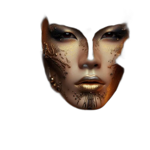 mask, face, jewelry, crown transparent PNG cut-out