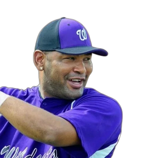 baseball, player, purple, uniform transparent PNG cut-out