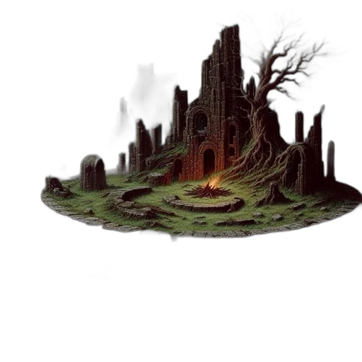 tree, hair, dragon, crown transparent PNG cut-out