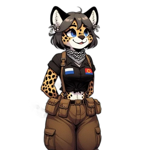 jacket, staff, animal, pixel art transparent PNG cut-out