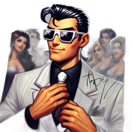 jacket, comic book art, cartoon, concept art transparent PNG cut-out