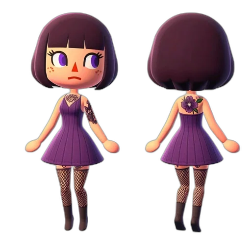 dress, 3d render, concept art, cartoon transparent PNG cut-out
