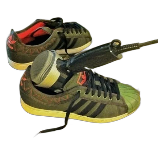shoes, weapon, 3d render, photorealistic transparent PNG cut-out