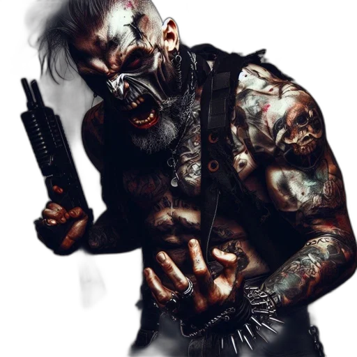 weapon, cyberpunk, concept art, comic book art transparent PNG cut-out