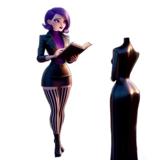 dress, concept art, 3d render, comic book art transparent PNG cut-out