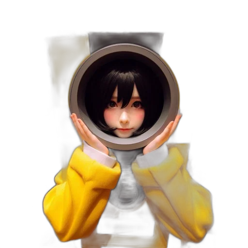 robot, face, mask, jacket transparent PNG cut-out