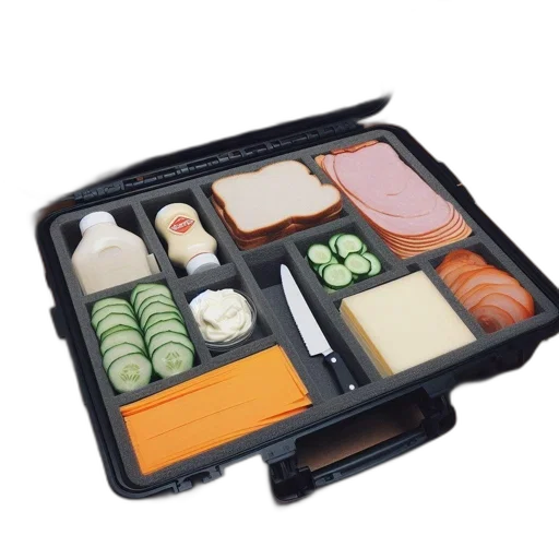 food, open, storage, case transparent PNG cut-out