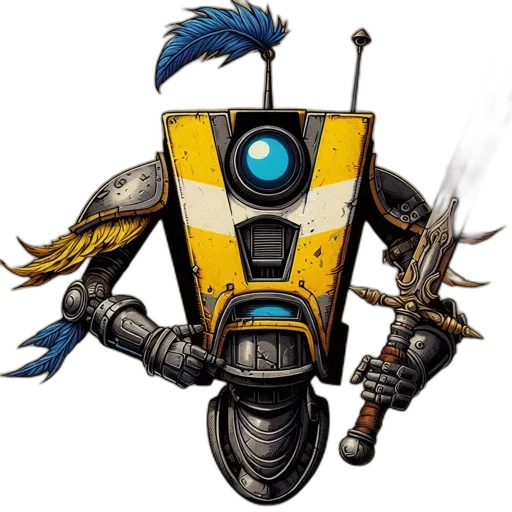 robot, weapon, staff, concept art transparent PNG cut-out