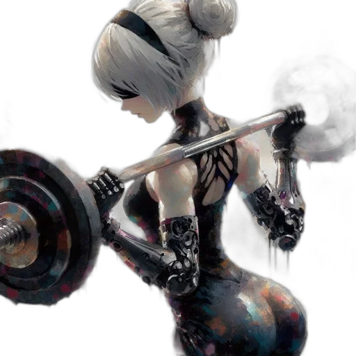 robot, weapon, cyberpunk, concept art transparent PNG cut-out