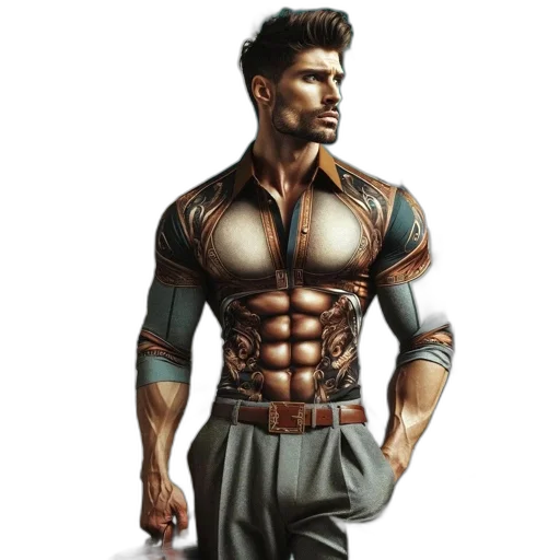 comic book art, concept art, photorealistic, fantasy art transparent PNG cut-out