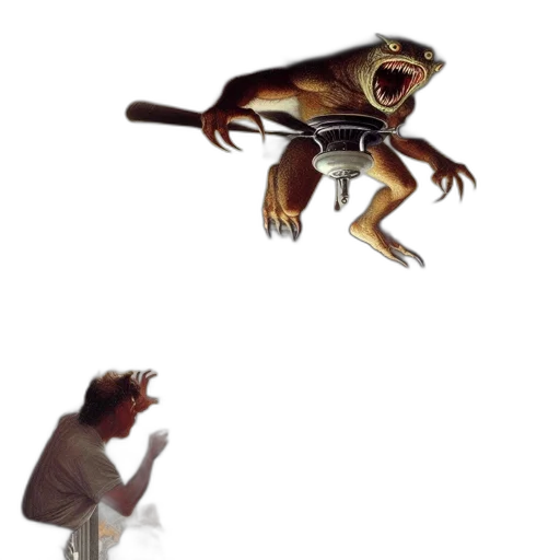 creature, animal, concept art, 3d render transparent PNG cut-out