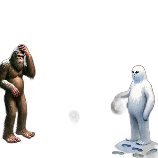 creature, animal, concept art, 3d render transparent PNG cut-out