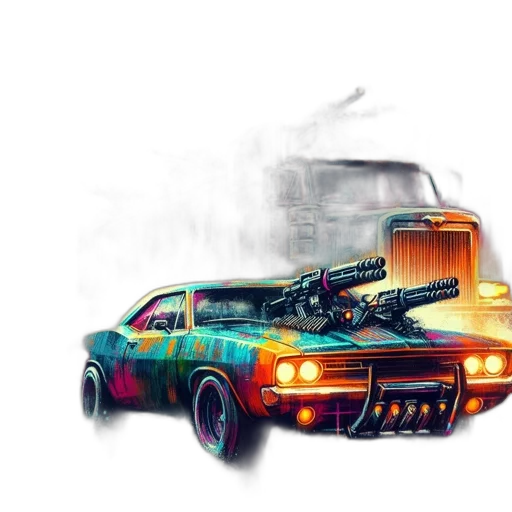 car, weapon, robot, concept art transparent PNG cut-out