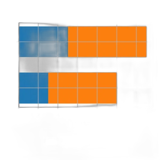 3d render, pixel art, blue, colorful transparent PNG cut-out