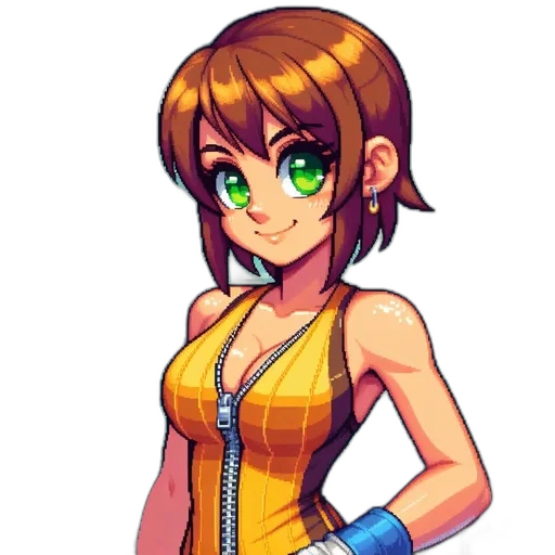 dress, staff, jacket, pixel art transparent PNG cut-out