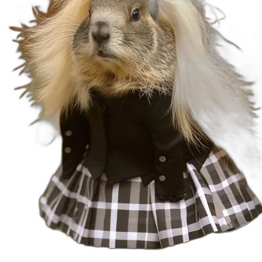 animal, dress, hair, hat transparent PNG cut-out
