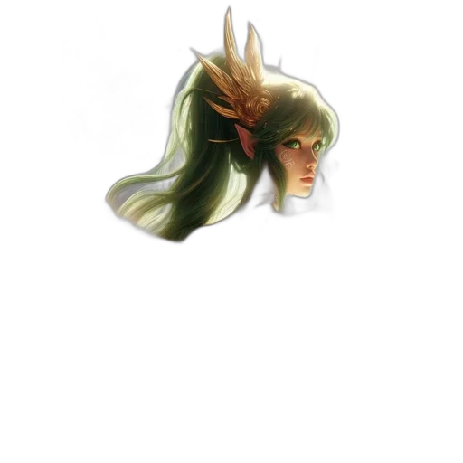 hair, crown, staff, mask transparent PNG cut-out
