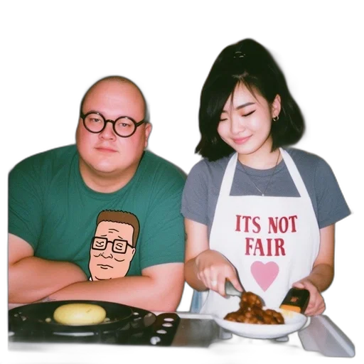 food, robot, face, two transparent PNG cut-out