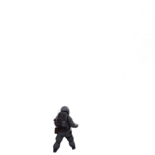 robot, creature, staff, weapon transparent PNG cut-out