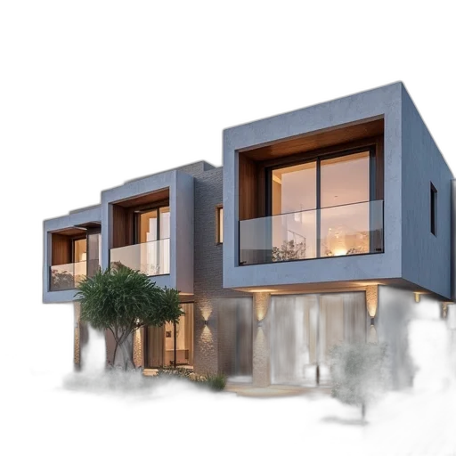 building, 3d render, photorealistic, concept art transparent PNG cut-out