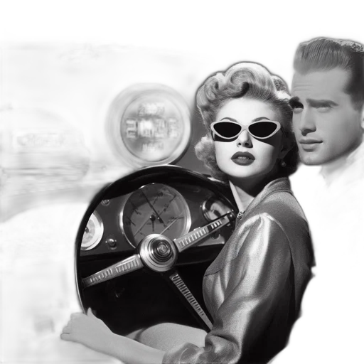 car, jacket, photorealistic, comic book art transparent PNG cut-out