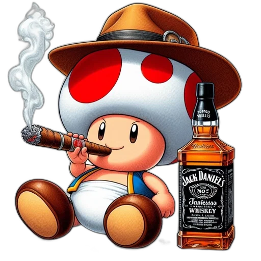 hat, bottle, weapon, pixel art transparent PNG cut-out