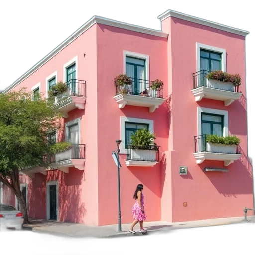 building, 3d render, photorealistic, concept art transparent PNG cut-out