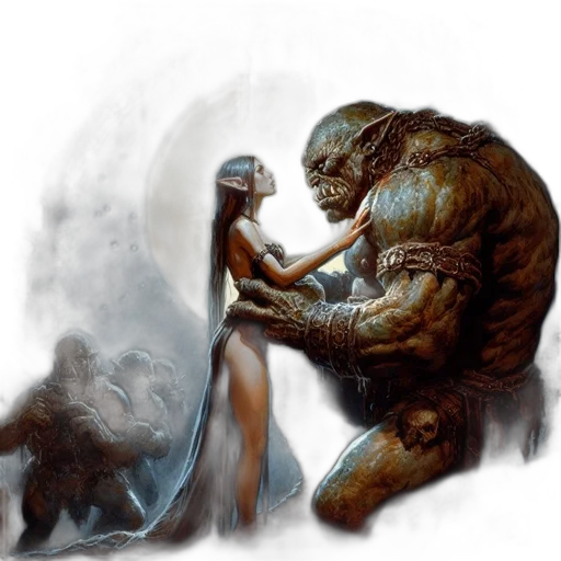 creature, concept art, fantasy art, comic book art transparent PNG cut-out