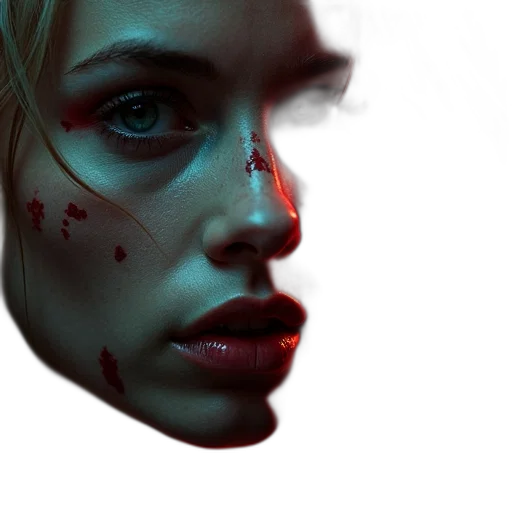 face, mask, photorealistic, concept art transparent PNG cut-out