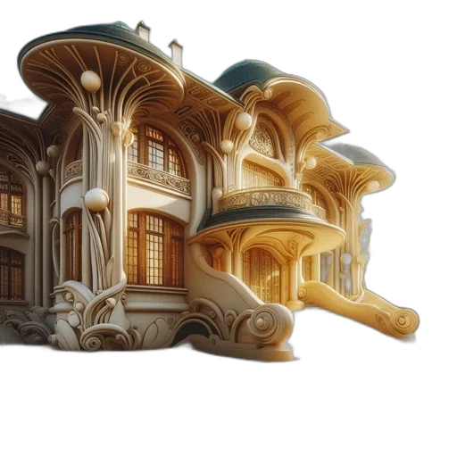 furniture, building, 3d render, concept art transparent PNG cut-out