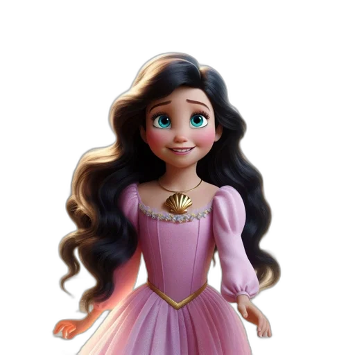 dress, jewelry, crown, 3d render transparent PNG cut-out