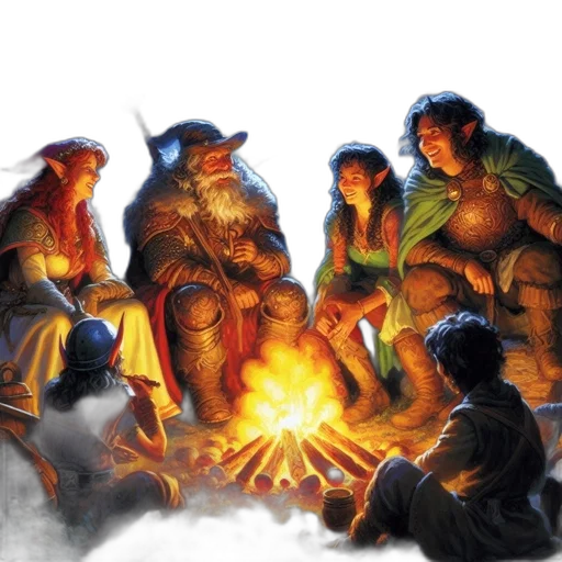 concept art, fantasy art, fire, snow transparent PNG cut-out