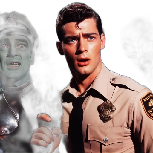 man, police, officer, shocked transparent PNG cut-out
