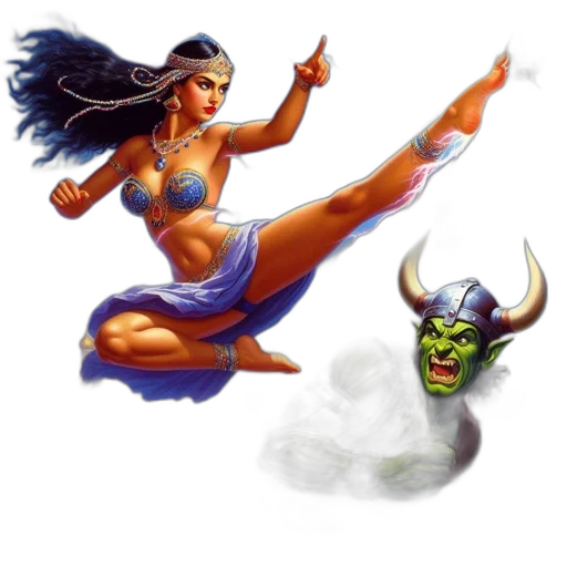 fantasy art, concept art, comic book art, pixel art transparent PNG cut-out
