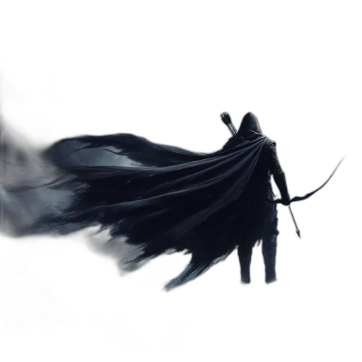 dragon, hair, mask, sword transparent PNG cut-out