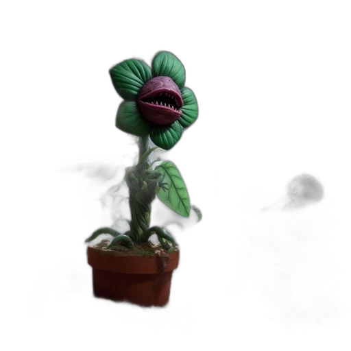 flower, staff, creature, crown transparent PNG cut-out