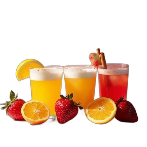 food, photorealistic, 3d render, colorful transparent PNG cut-out
