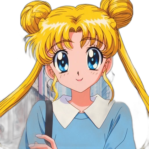 staff, anime, cartoon, vaporwave transparent PNG cut-out
