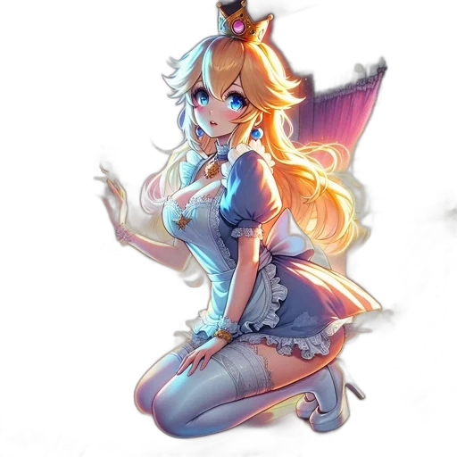 staff, dress, dragon, crown transparent PNG cut-out