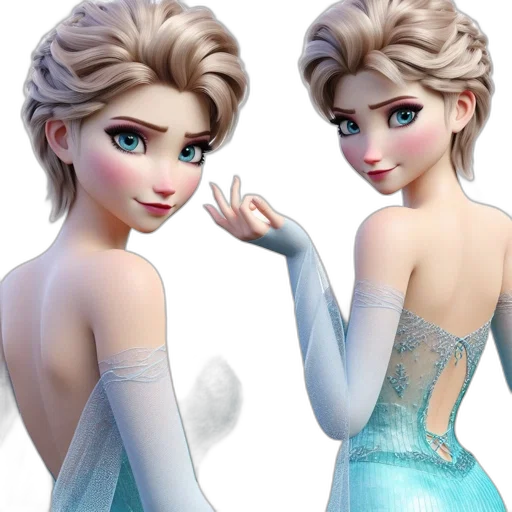 dress, 3d render, concept art, cartoon transparent PNG cut-out