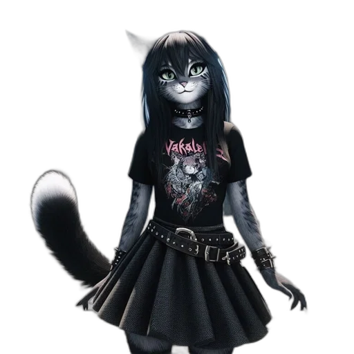 dress, animal, staff, creature transparent PNG cut-out