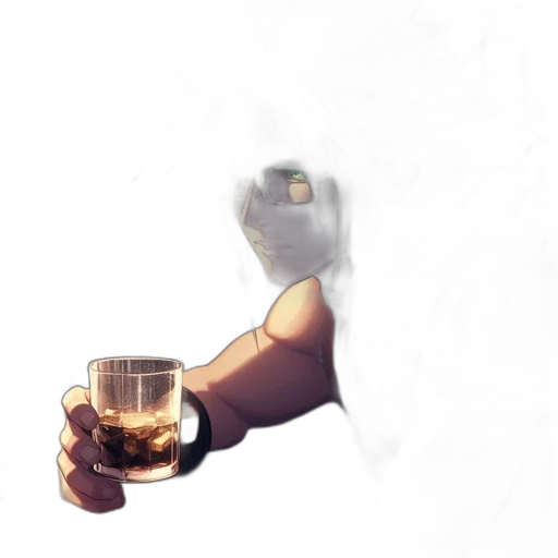 weapon, bottle, staff, face transparent PNG cut-out