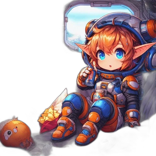 dragon, robot, staff, fantasy art transparent PNG cut-out