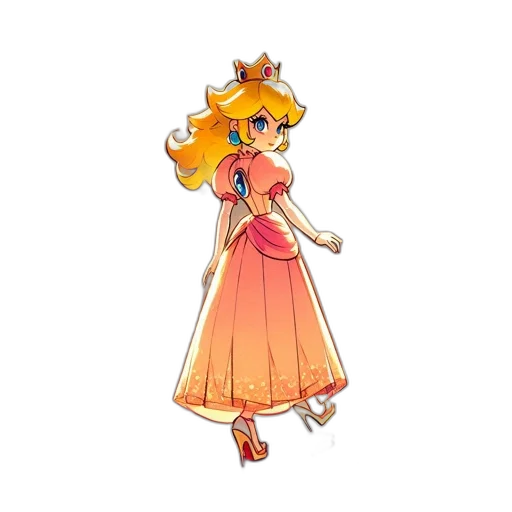 dress, crown, staff, concept art transparent PNG cut-out