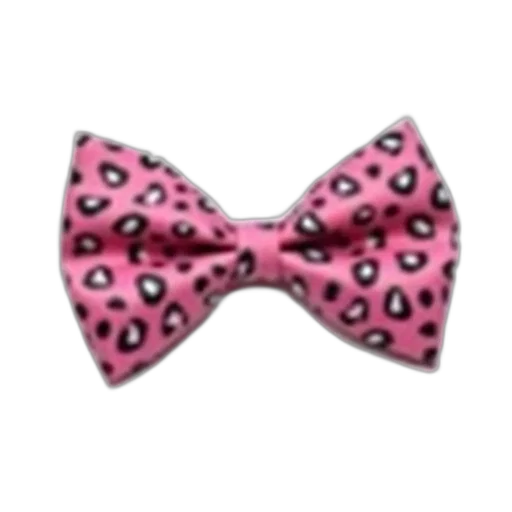pink, bow, tie, leopard transparent PNG cut-out