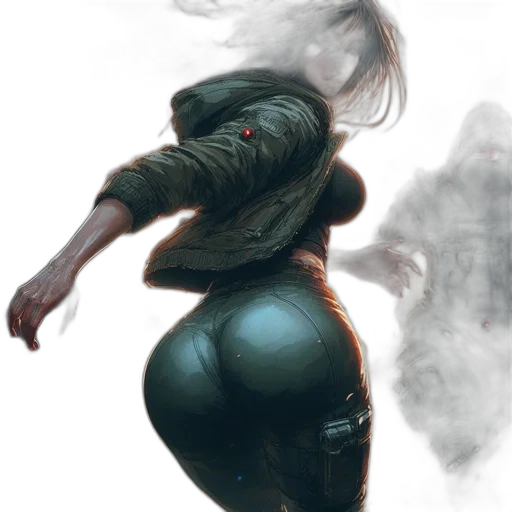 jacket, creature, robot, concept art transparent PNG cut-out